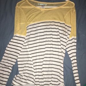 Sheer striped top